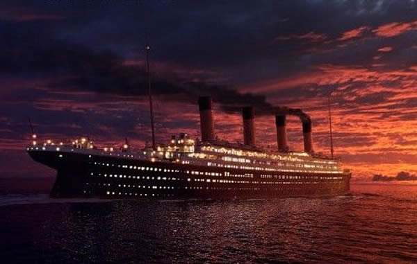 英国梦幻客轮"泰坦尼克"号(电影资料图)