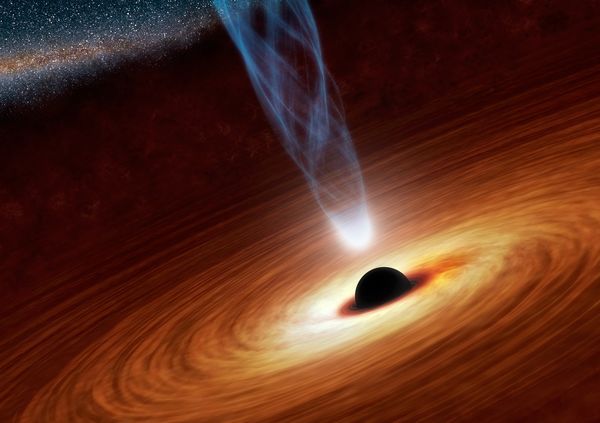 black hole with millions to billi