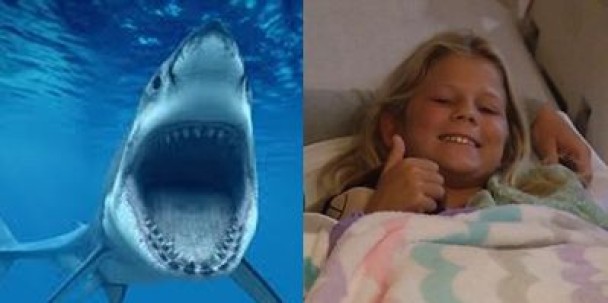 美10岁女孩遭鲨鱼咬伤仍扑回海中勇救朋友